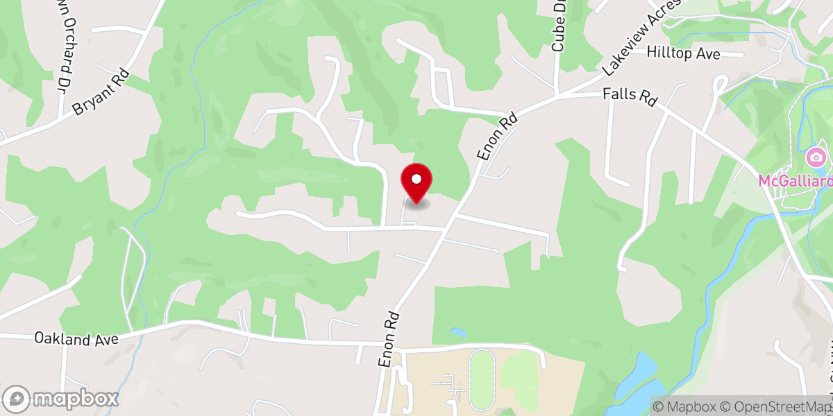Map showing location of Mt. Zion Missionary Baptist Church