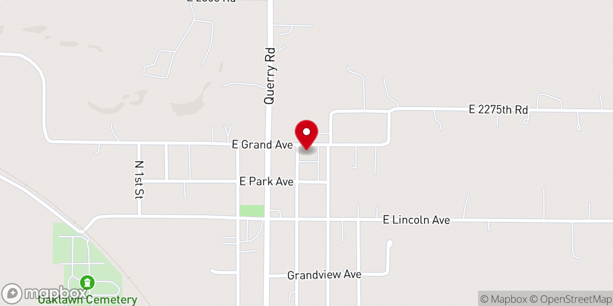 Map showing location of Our Lady of Lourdes Catholic