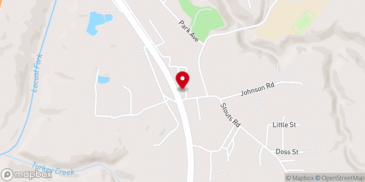 Map showing location of Kimberly Church of God