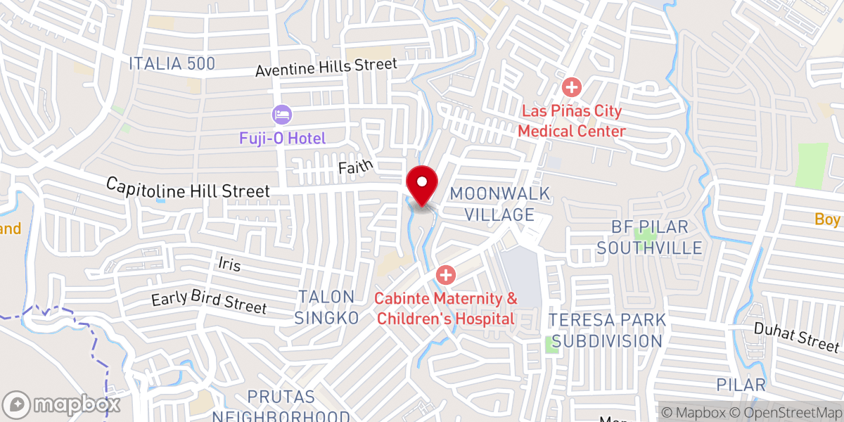 Map showing location of Mary Immaculate Parish Nature Church