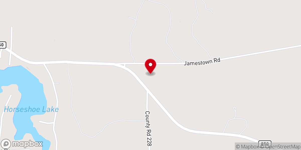 Map showing location of Lanes Chapel CME Church
