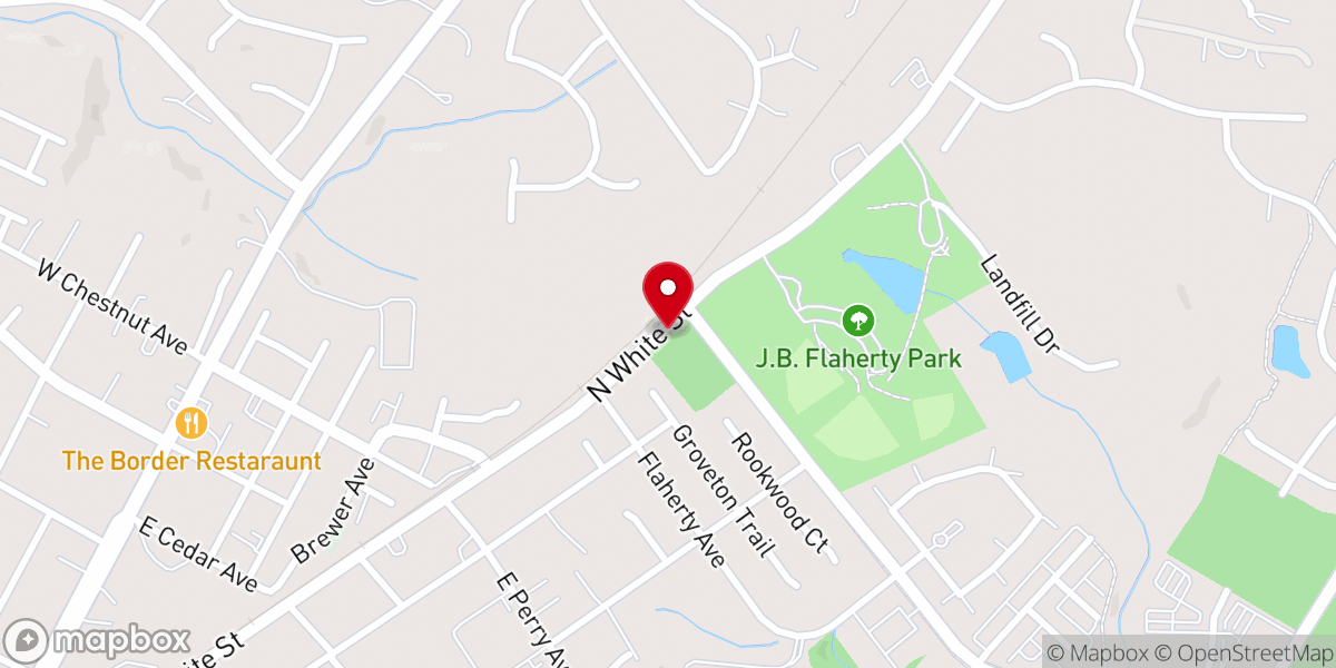 Map showing location of Christ Our Hope Church