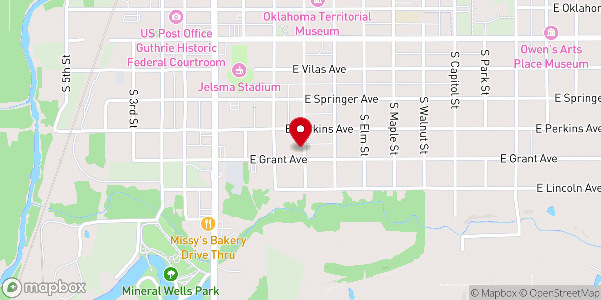 Map showing location of Mt Olive Friendship Baptist
