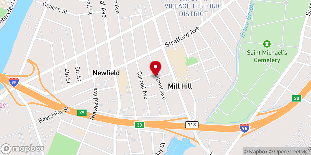 Map showing location of English Chapel-FWB Church