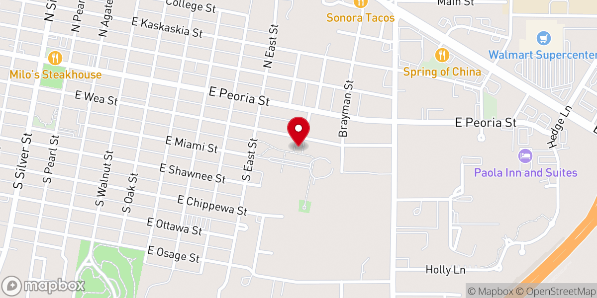 Map showing location of Endless Mercy Baptist Church