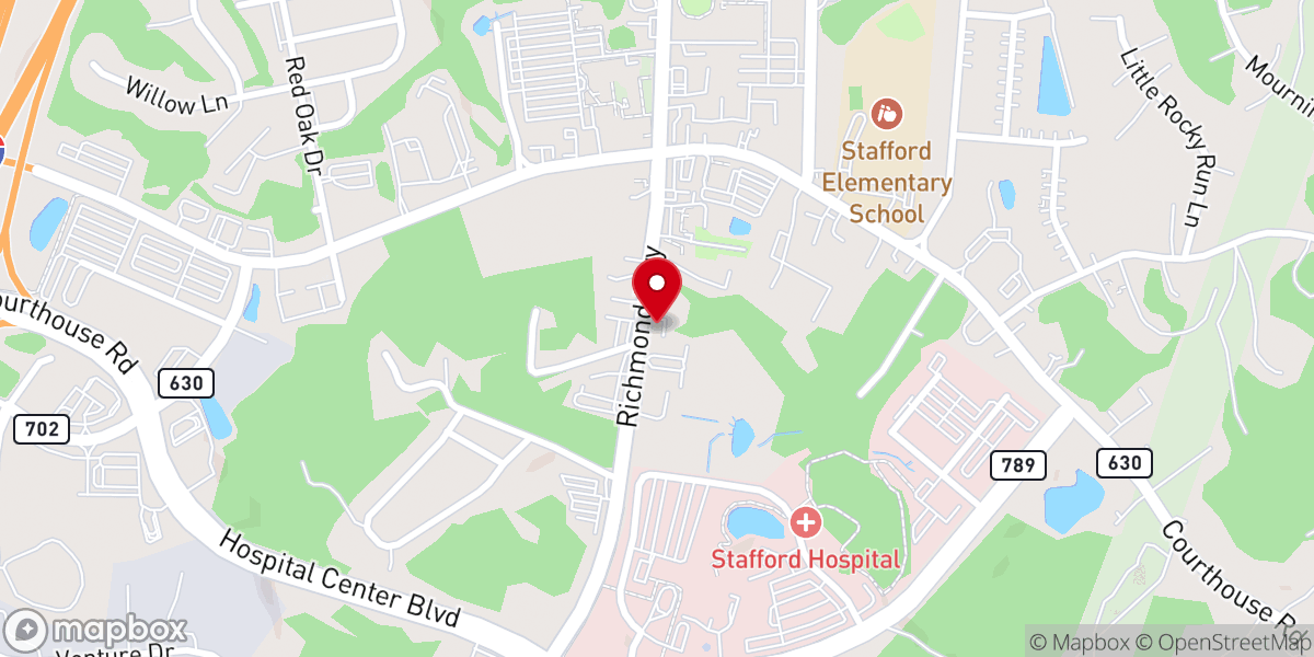 Map showing location of New Journey Baptist Church