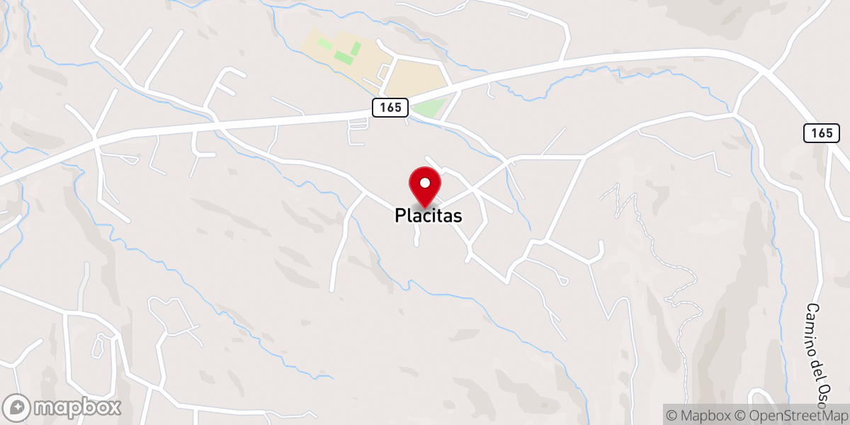 Map showing location of Placitas Holiday Market