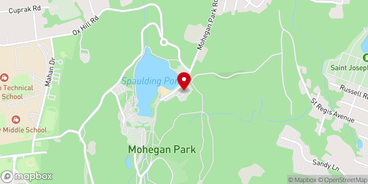 Map showing location of Mohegan Park