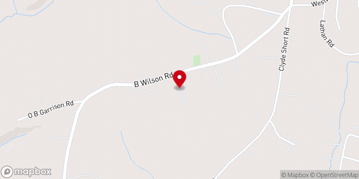 Map showing location of Redeemed Baptist Church