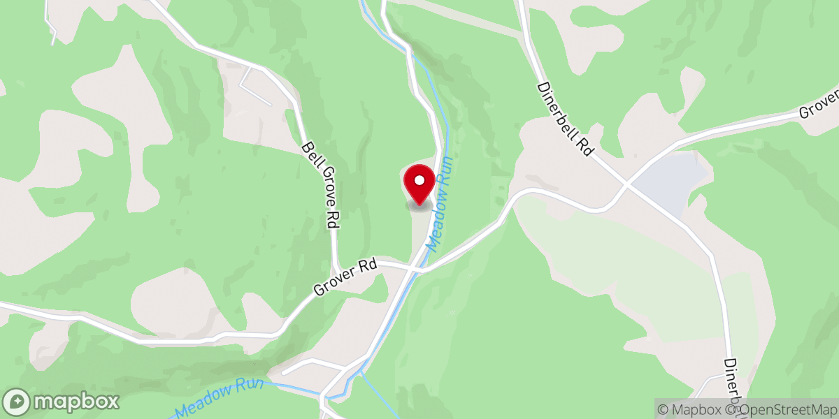 Map showing location of Meadow Run Community Church