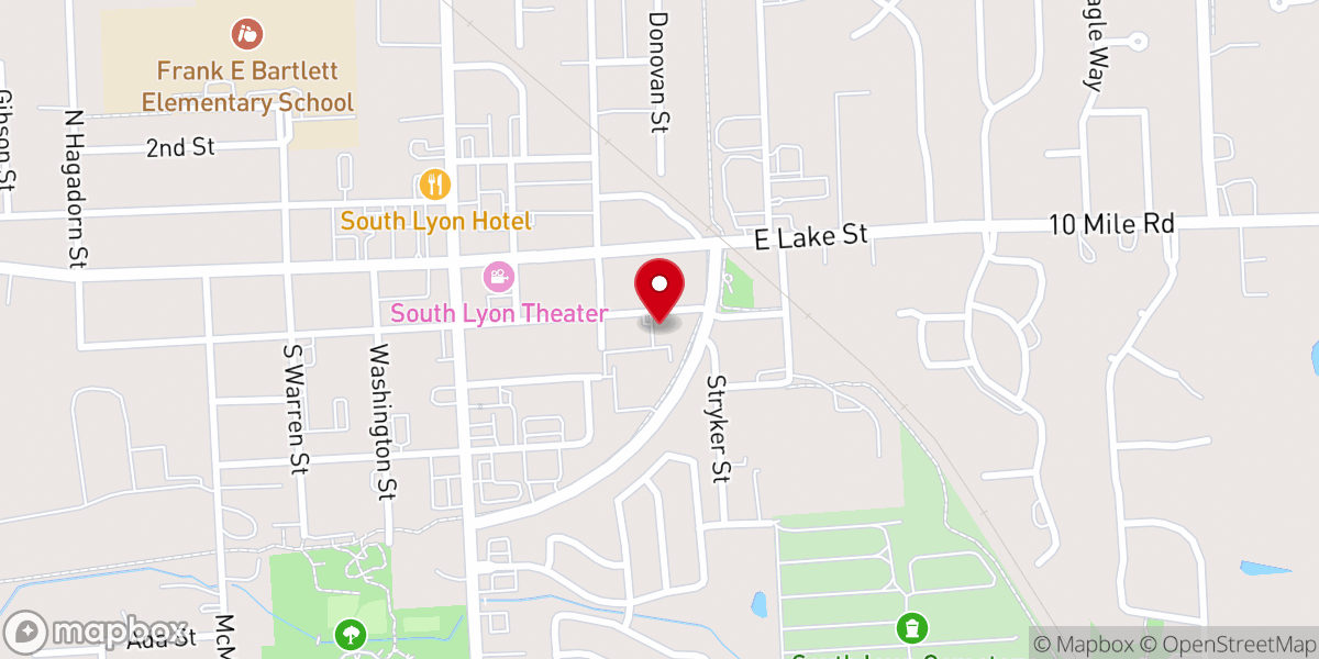 Map showing location of Immanuel Lutheran Church