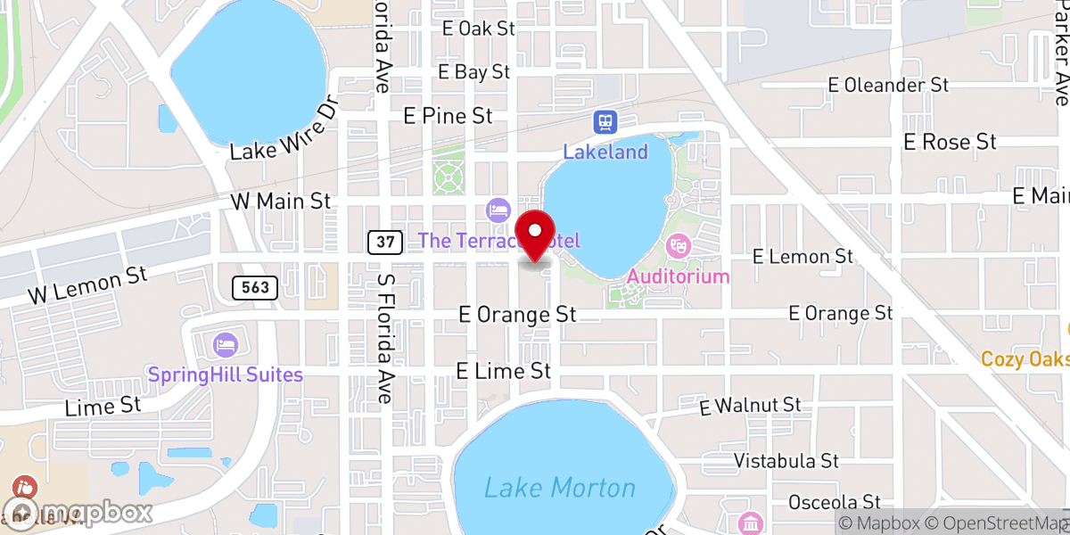 Map showing location of All Saints' Episcopal Church