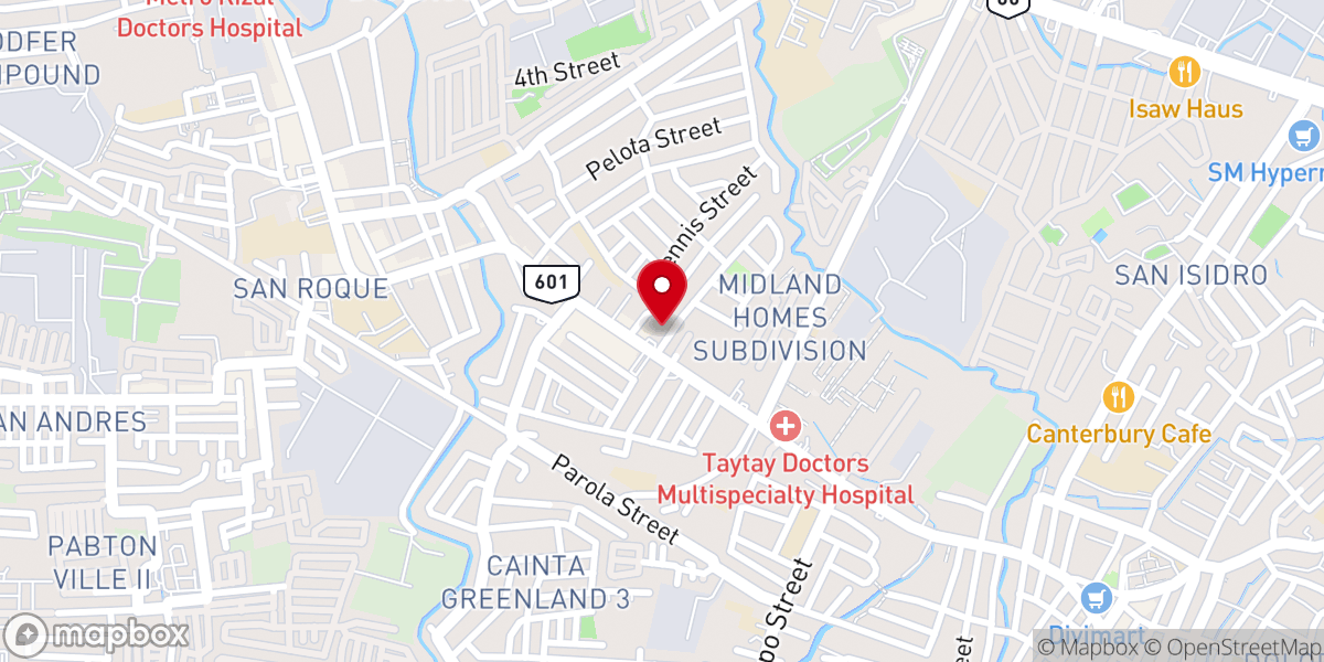 Map showing location of Lokal ng Cainta