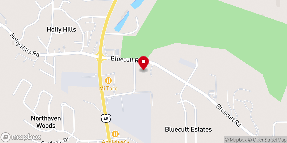 Map showing location of North Columbus church of Christ
