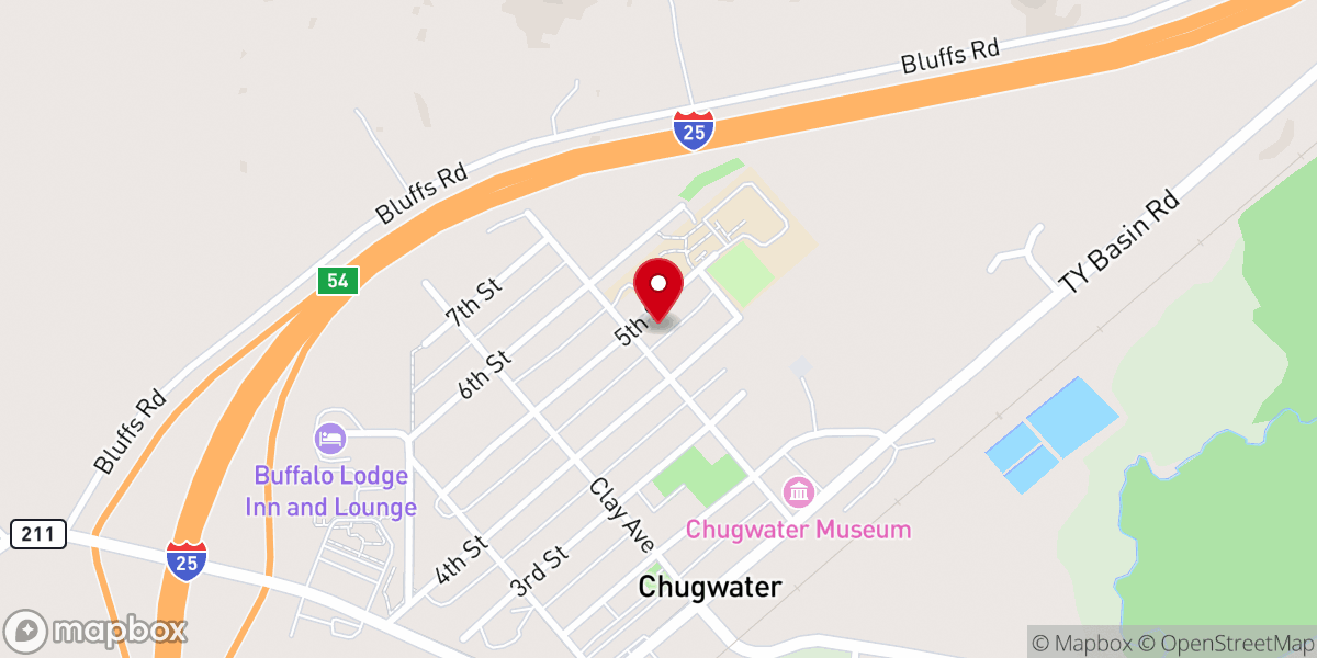 Map showing location of Mary Queen of Heaven Catholic Church