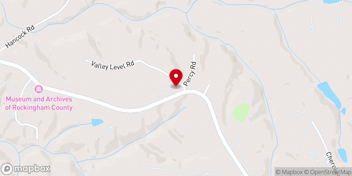 Map showing location of Wentworth Baptist Church