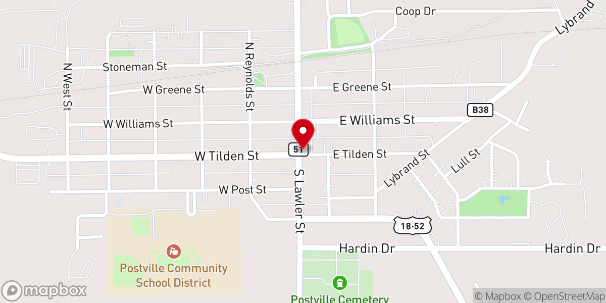 Map showing location of Forest Mills United Methodist Church