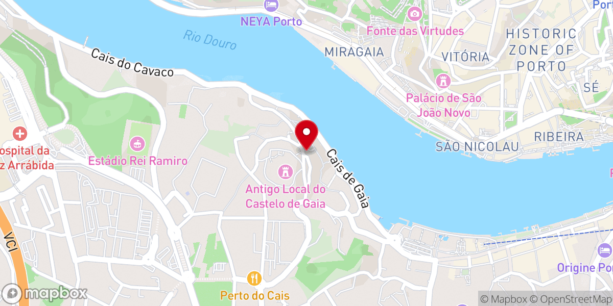 Map showing location of Capela da Senhora da Bonança ou do Bom Jesus