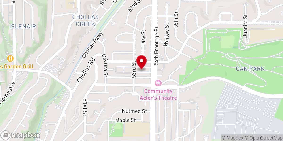 Map showing location of Ethiopian Evangelical Christian Fellowship Church