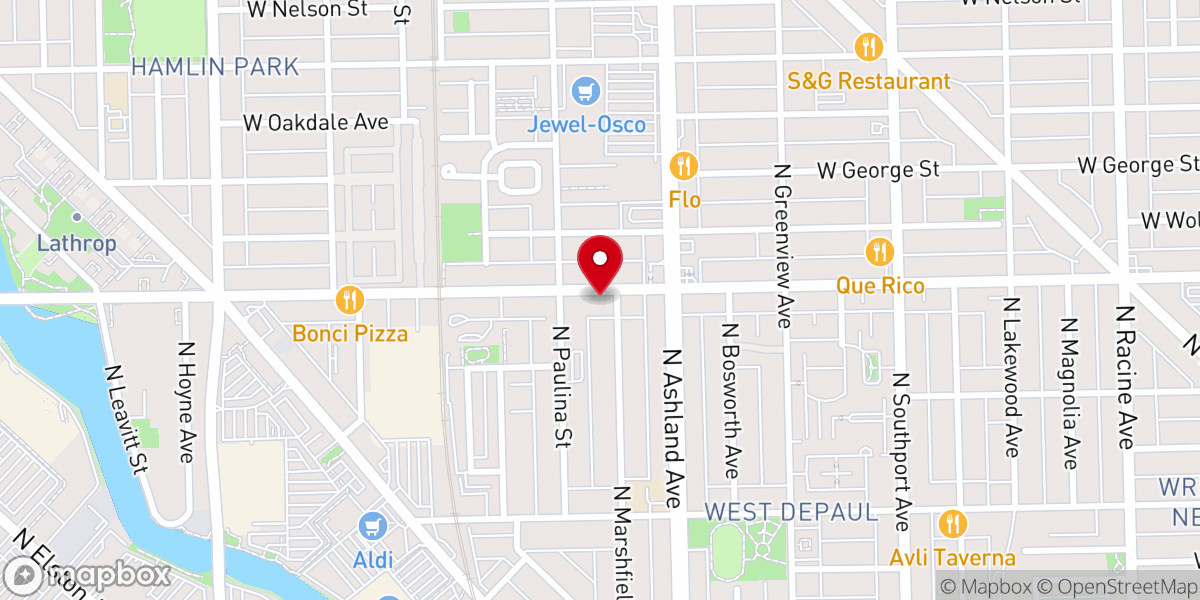 Map showing location of Saint Bonaventures Roman Catholic Church