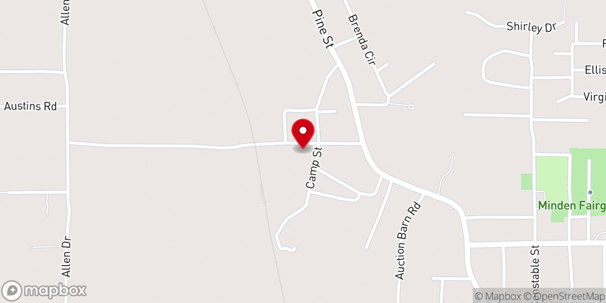 Map showing location of Webster Memorial CME Church