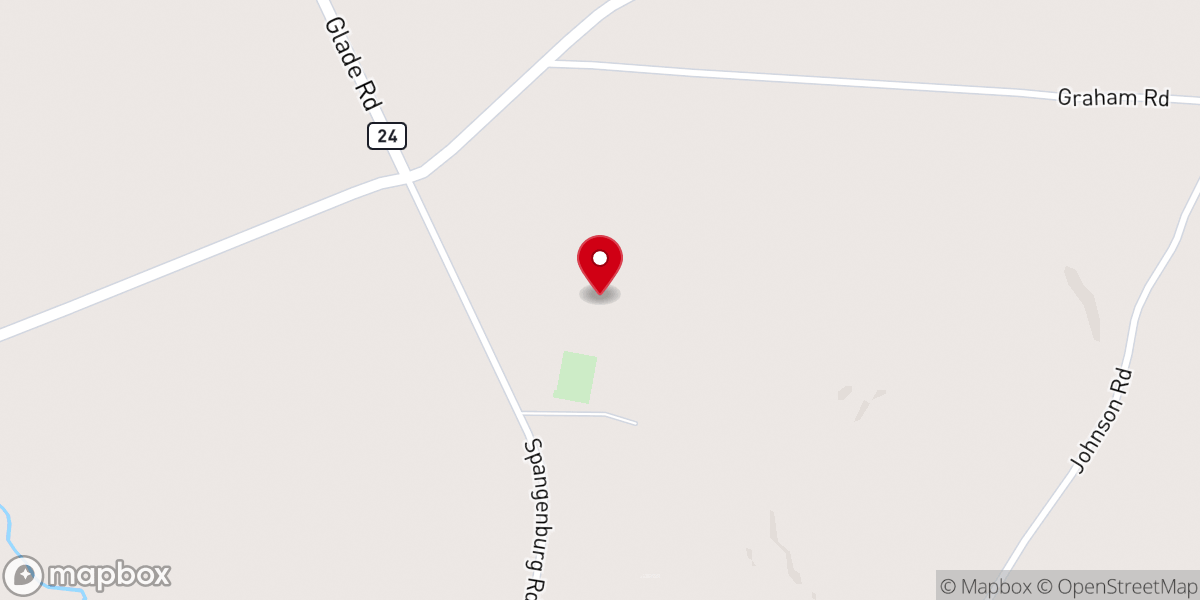 Map showing location of Bethesda Chapel Freewill Baptist Church