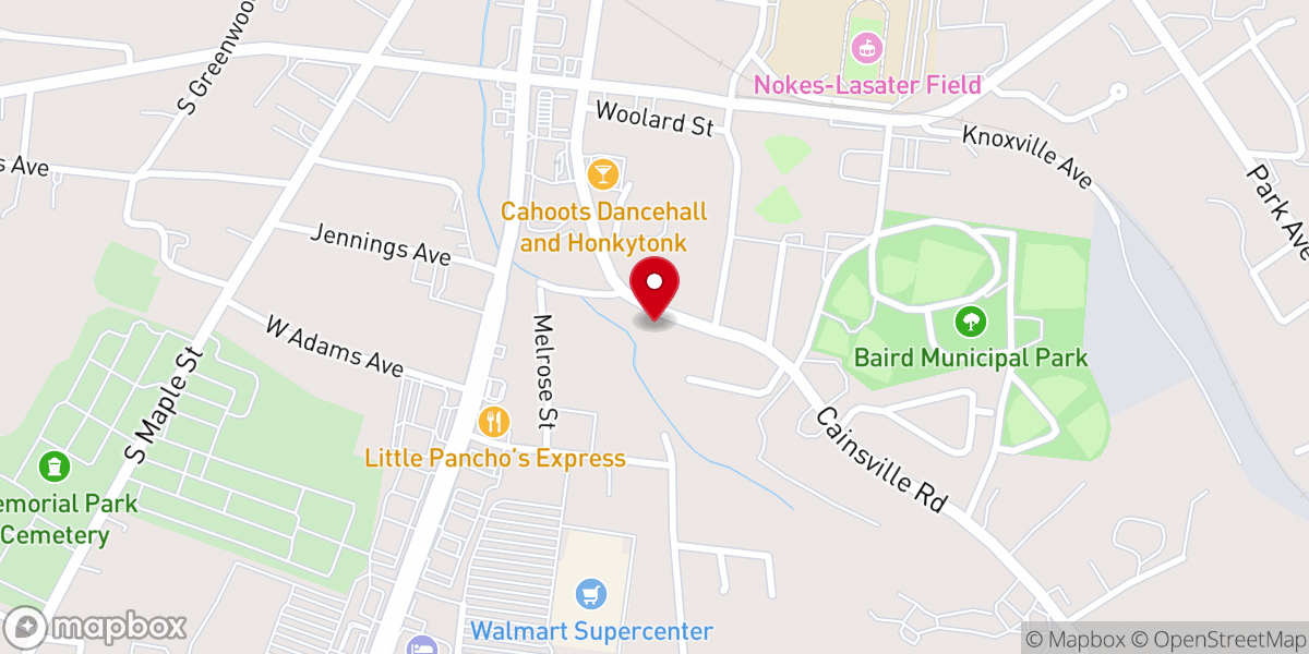 Map showing location of Living Word Family Worship Center Church