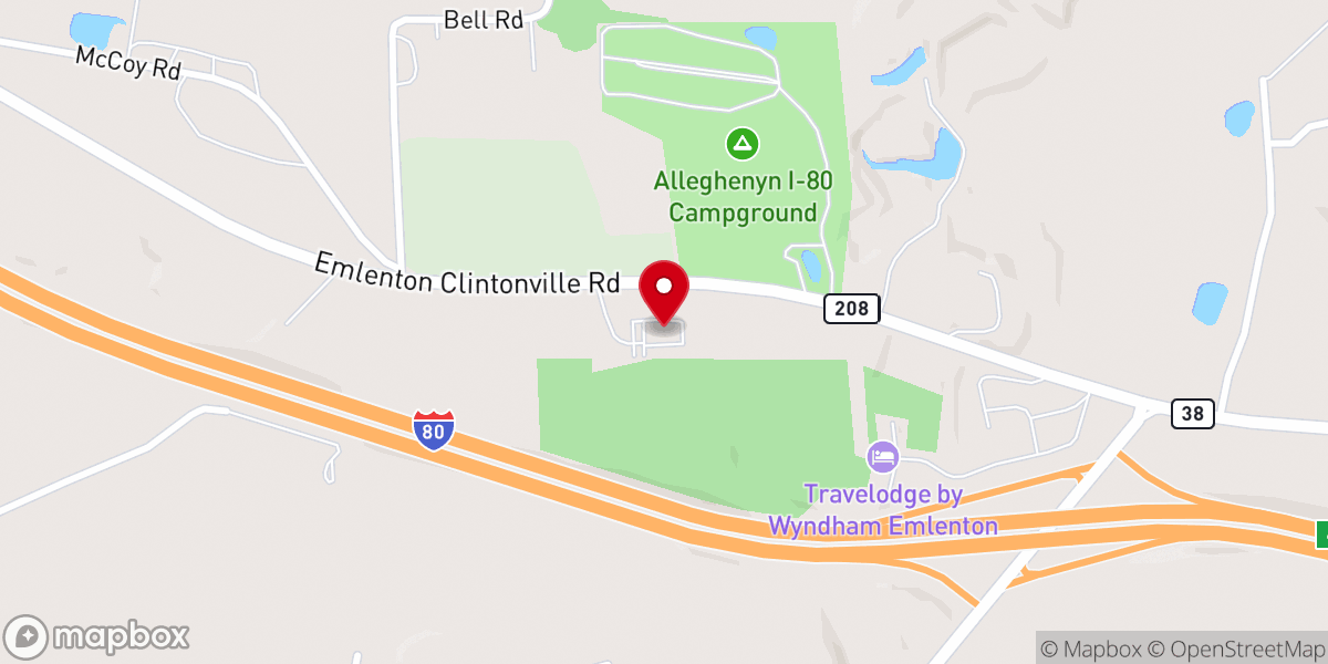 Map showing location of Chapel on the Hill Assembly Of God