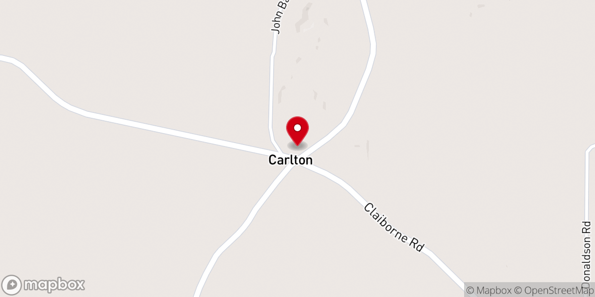 Map showing location of Calhoun Church of Christ