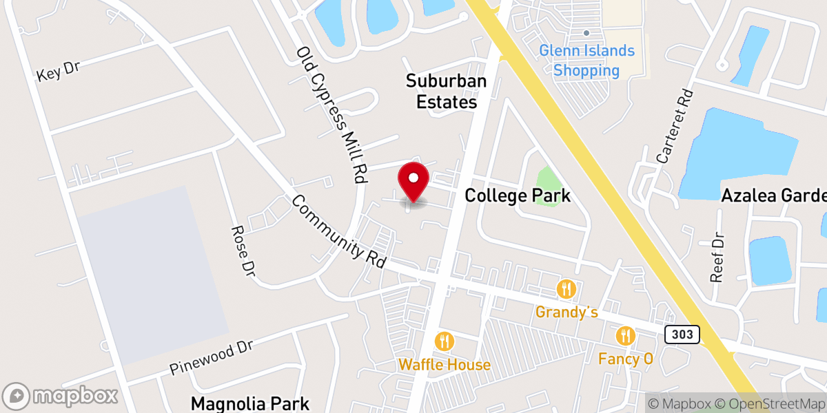 Map showing location of Sanctuary International Church