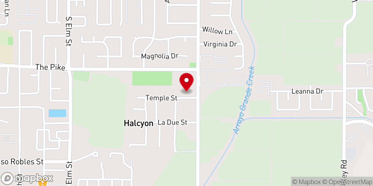 Map showing location of The Temple of the People