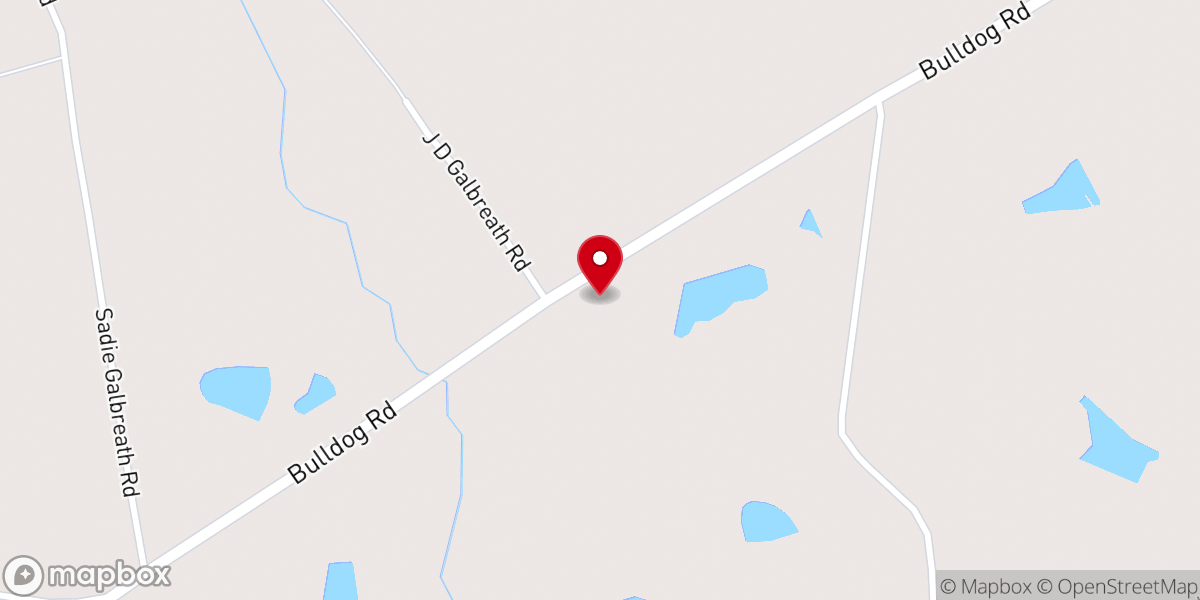 Map showing location of New Corinth Church