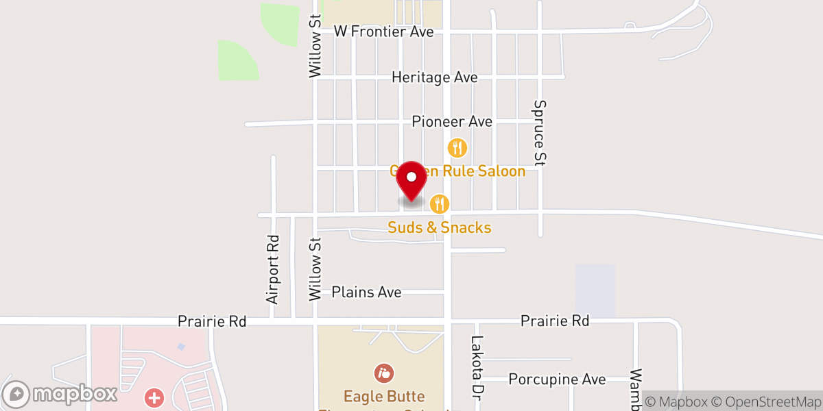 Map showing location of Emmanuel Lutheran Church