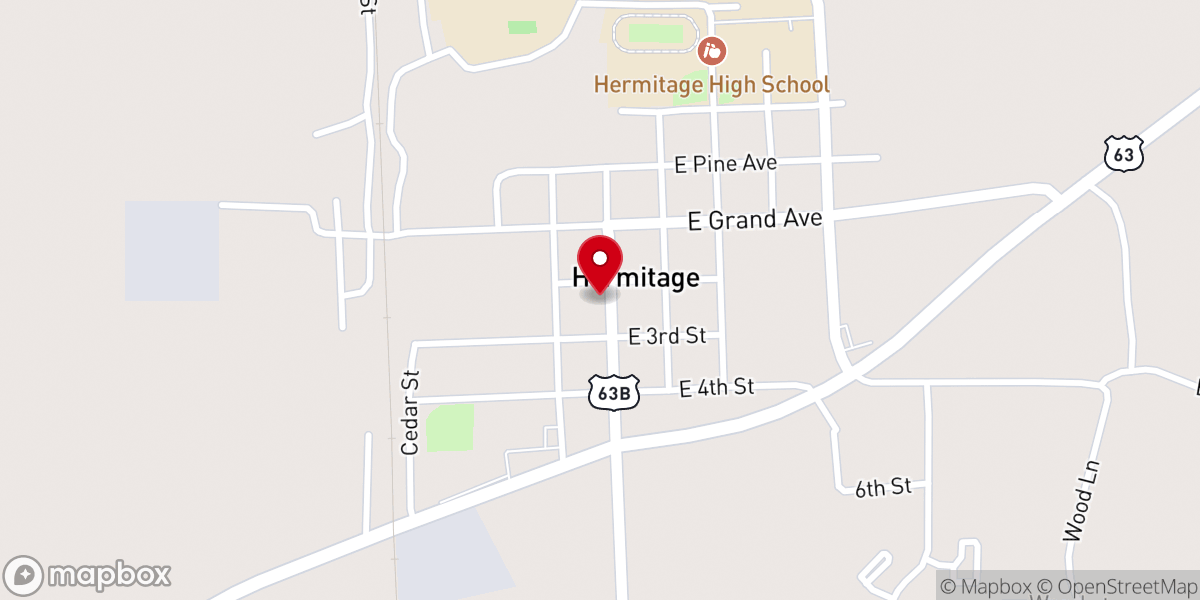 Map showing location of Wearied Rest Church