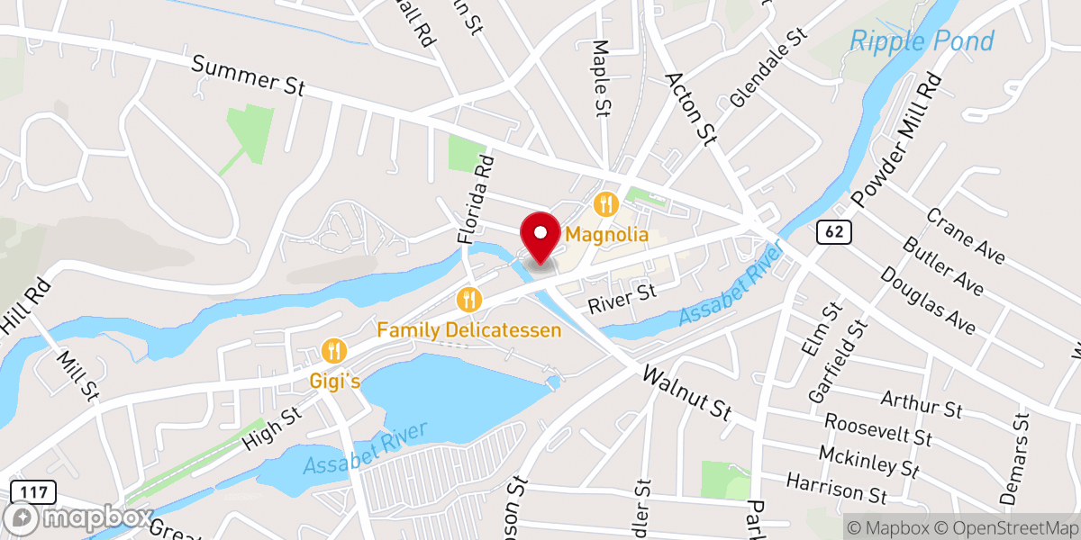 Map showing location of St Marys Indian Orthodox Church of Boston