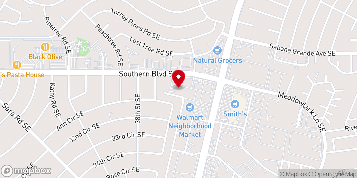 Map showing location of Cornerstone Community Church