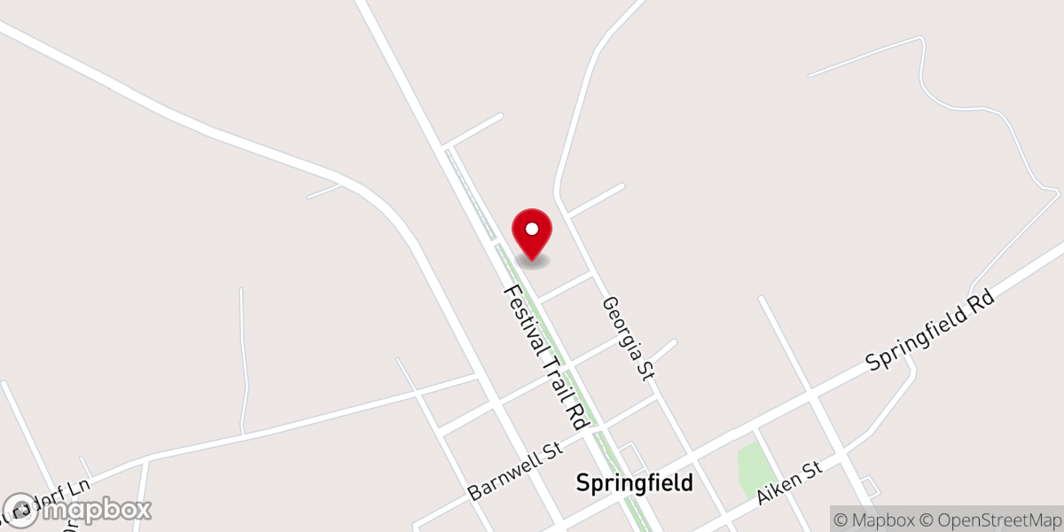 Map showing location of St. Theresa's Catholic Church