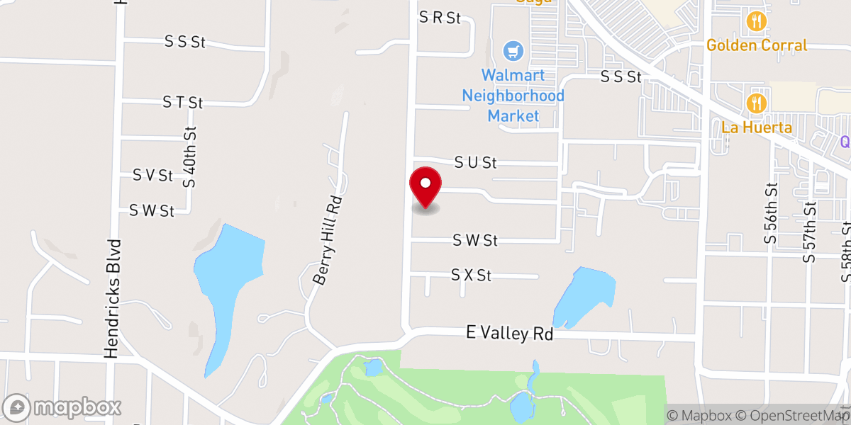 Map showing location of Church of Christ