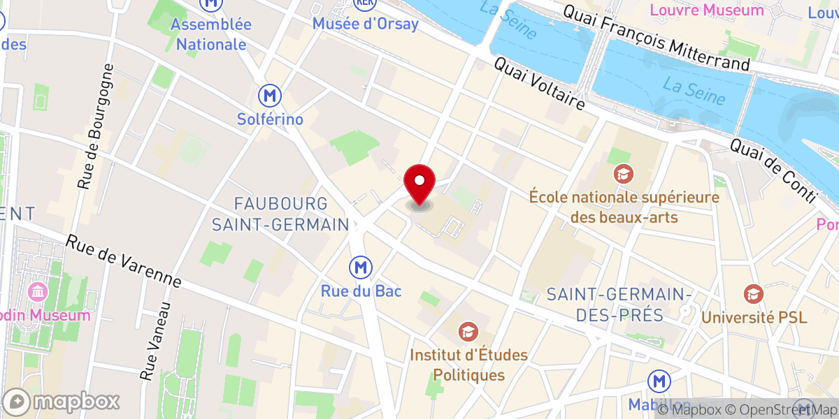 Map showing location of Église Saint-Thomas-d'Aquin