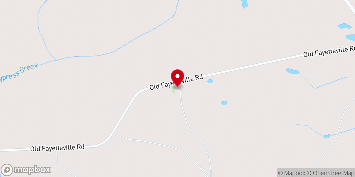 Map showing location of Miller Chapel