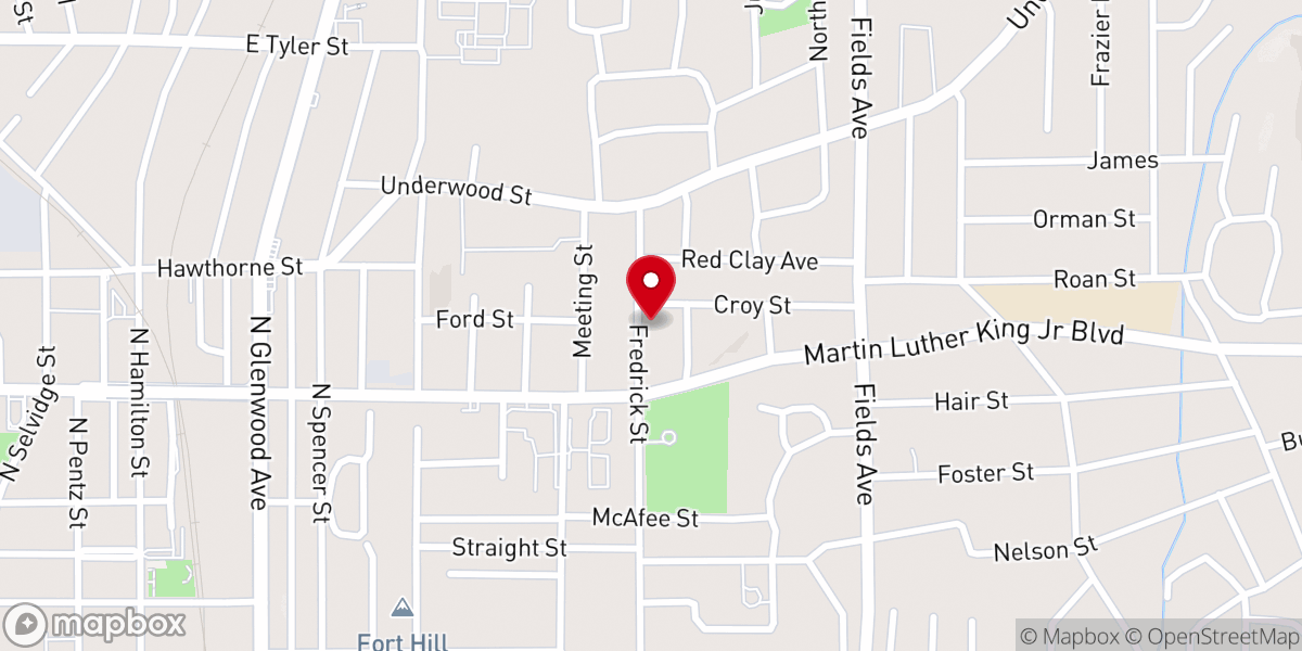 Map showing location of St James Overcoming Church-God