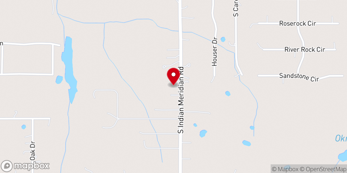 Map showing location of New Beginning Worship Center