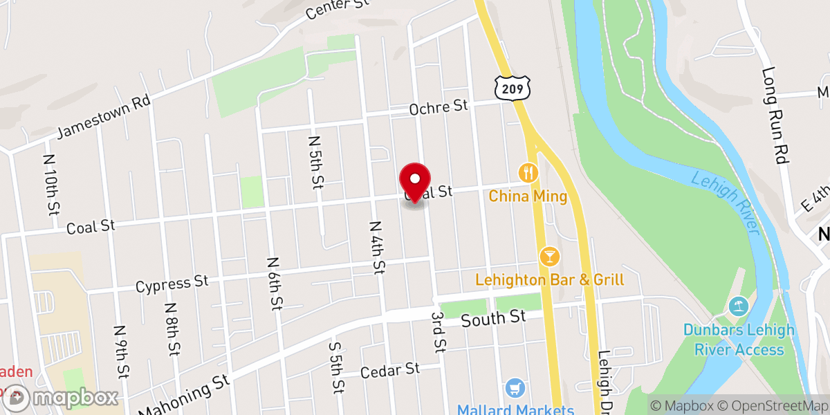 Map showing location of St. Peter's EC Church