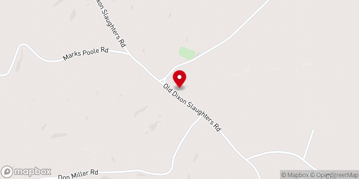 Map showing location of Mt. Gilead General Baptist Church
