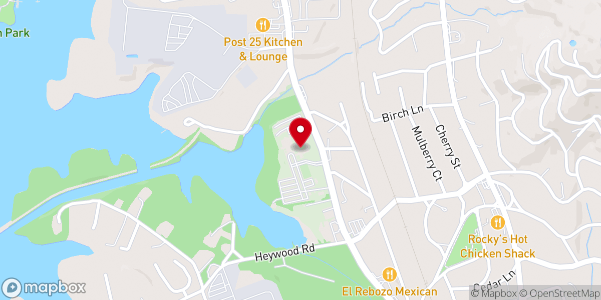 Map showing location of Arden Presbyterian Church