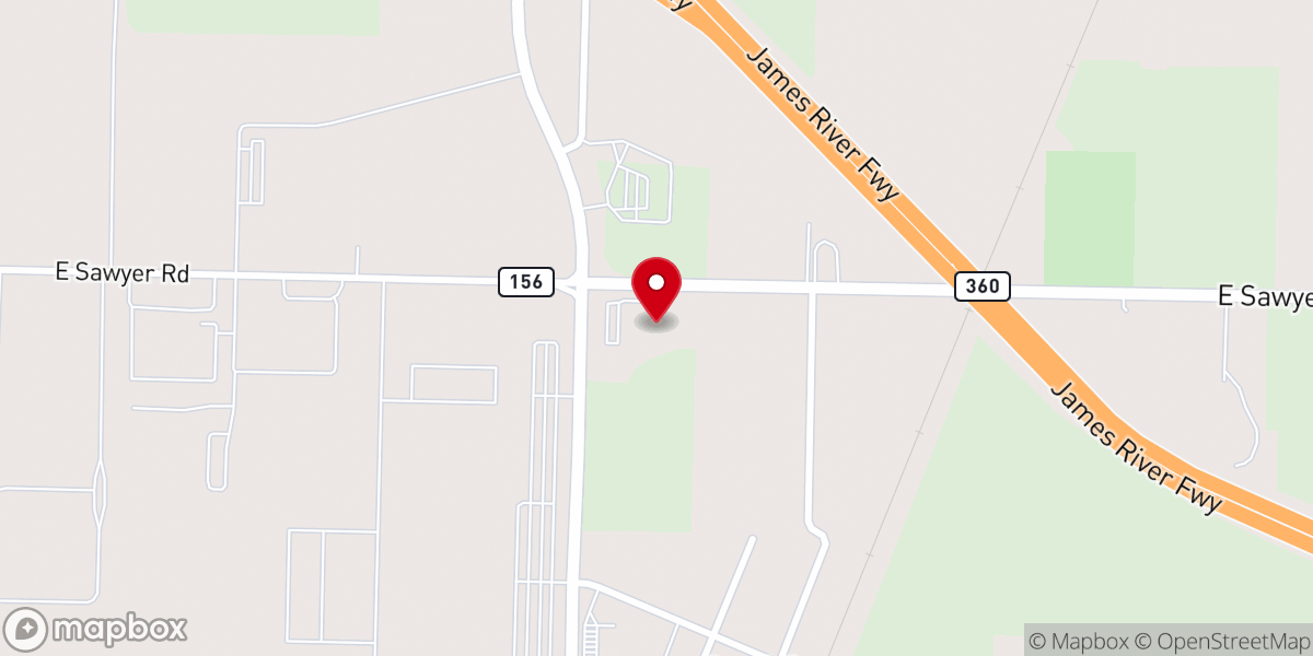 Map showing location of Brookline Church of Christ