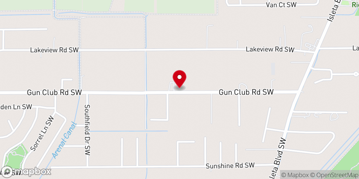 Map showing location of Rio Grande Baptist Church