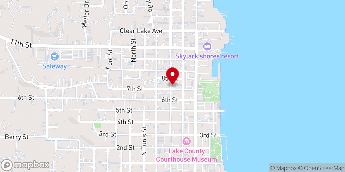 Map showing location of Church of Christ