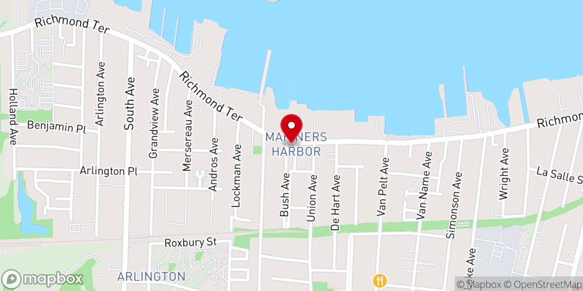 Map showing location of Christ Gospel Apostolic Church, 2966 Richmond Terrace, Staten Island, NY 10303