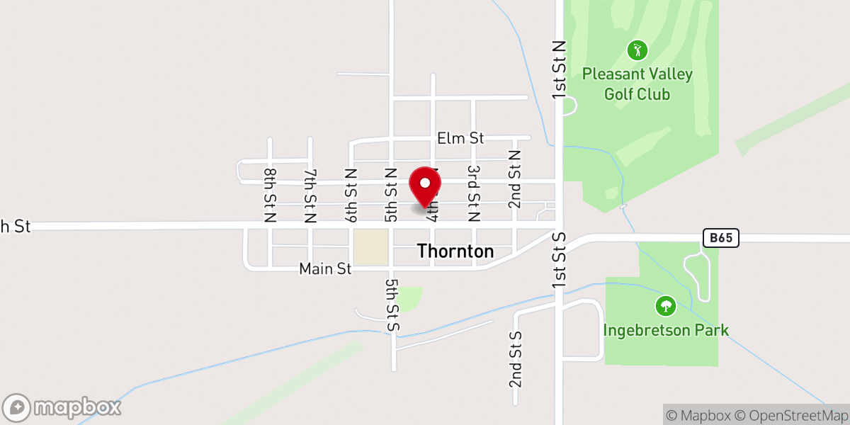 Map showing location of St. Paul Evangelical Lutheran Church